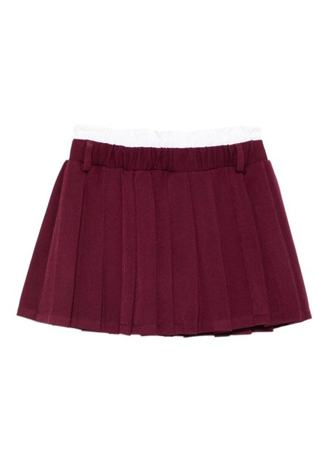 Gonna a pieghe Lù-Lù BY MISS GRANT | LL3996BORDEAUX